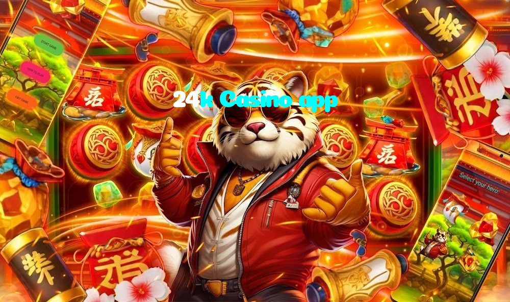 24k Casino app casino presented on mobile device in Pakistan with slots and live games